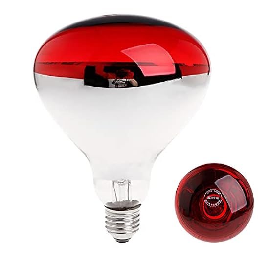 Red Infrared Heat Bulbs Infrared Heat Lamp for Chicks Waterproof Infrared Flood Reflector Incandescent Spotlight for Piglet Food Service Brooder Bulb Chicken Pet Bathroom(Color:100W)