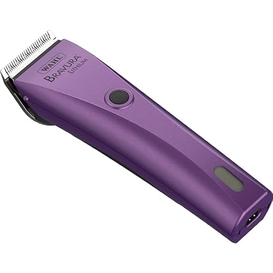 WAHL Professional Animal Bravura Pet, Dog, Cat & Horse Corded/Cordless Clipper Kit (#41870-0423) - Grooming Supplies for Pets - Pet Grooming Clippers - 90 Minute Run Time - Purple