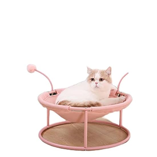 Cat Beds for Indoor Cats-Universal for All Seasons, Fun Cat Nest ，Washable Kitten Bed, Super Soft and Soothing Pet Sofa Bed. (17.7*17.7*15.7in, Caterpillar Recliner - Pink)