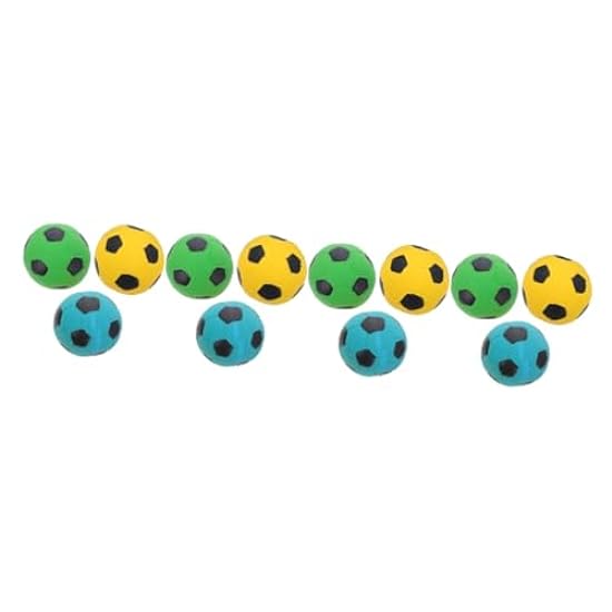 FOMIYES 12 Pcs Pet Toy Football Chewer Teething Toys Chew Toy Lovely Puppy Toy Dog Teething Toys Pet Molar Toy Interesting Dog Plaything Soccer Toy Emulsion 7c Dog Supplies Portable