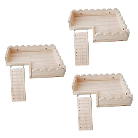 POPETPOP 3 Sets cage ramp Hamster Bed Hamster Hideout H