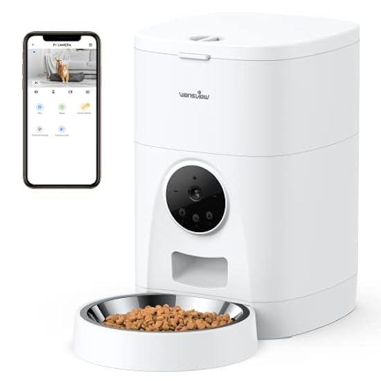 Automatic Pet Feeder for Cats and Dogs - Wansview 4L Sm