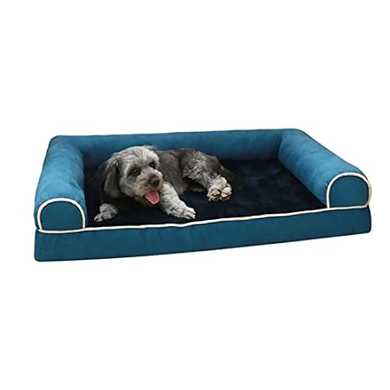 Dog Bed Large Dog Cushion Bed Washable Pet Cat Sofa for Small and Medium-Sized Cats and Dogs (Color : A, Size : L(75X50X14cm))
