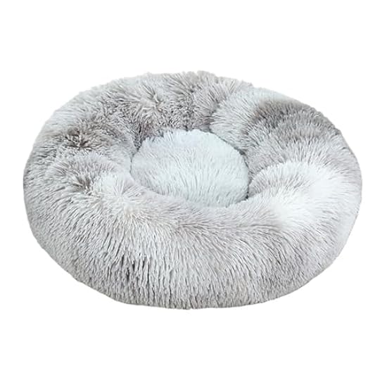 RiRaku Cozy and Warm Round Dog Bed - Perfect for Cats and Small Dogs, Deep Sleep and All-Seasons Comfort, Directly from Manufacture (Color : Tie dye Gray, Size : 120cm)
