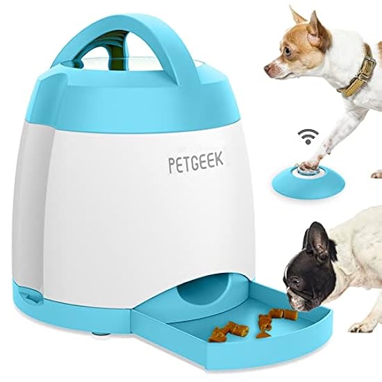 PETGEEK Treat Dispenser Dog Toys, Automatic Pet Feeder 