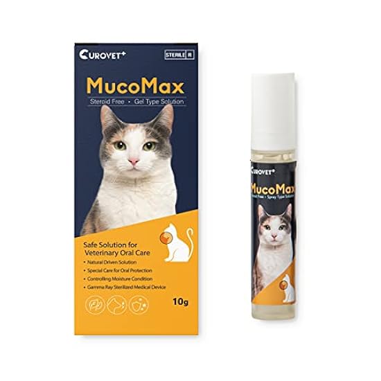 CUROVET MucoMax, Oral Wound Care Gel for Dogs and Cats, 0.35oz. Safe and Easy Care with 100% Natural Ingredients. Treats Oral Wound and Inflammation.