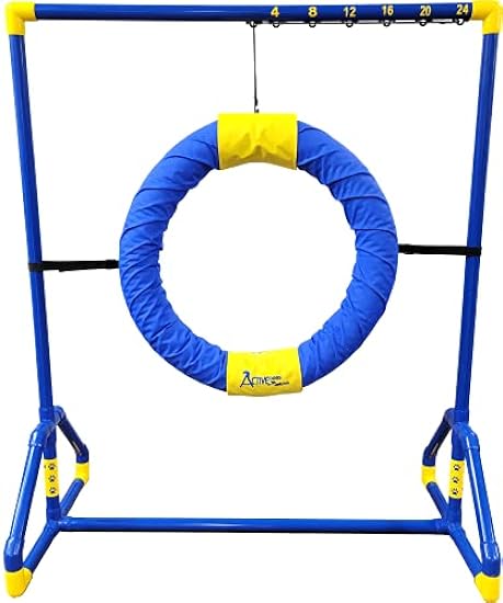ActiveDogs Endurance Agility Agility Competition Tire Jump PVC Frame for Dog Agility Tunnel Equipment Indoor or Outdoor use (Standard Tire)