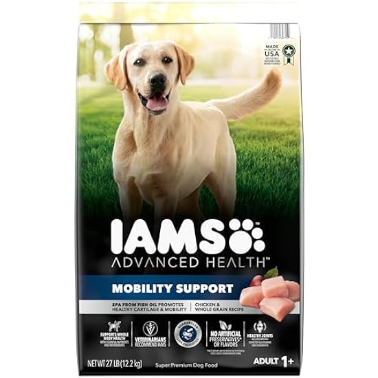 IAMS Advanced Health Mobility Support Chicken and Whole Grain Recipe Adult Dry Dog Food, 27 lb. Bag