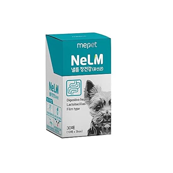 MEPET NELM Lickitung Premium High Absorption Dog&Puppy Nutritional Supplement (Film Type) - Digestive Health, Diet (30 Sheets)