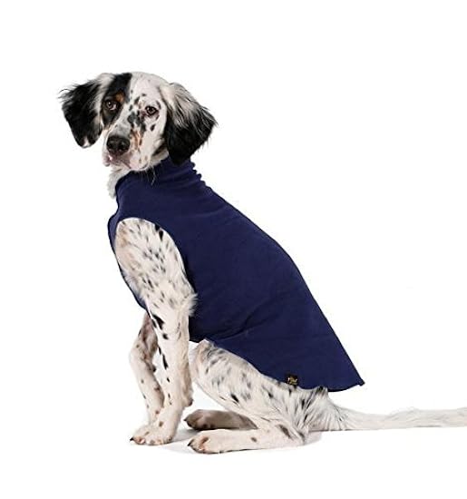 Gold Paw Stretch Fleece Dog Coat - Navy Blue Size 22
