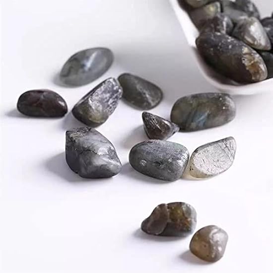 LABDIP Home Collections 9mm-12mm Natural Labradorite Gravel Crystal Stones 200g for Decoration Suitable for Home
