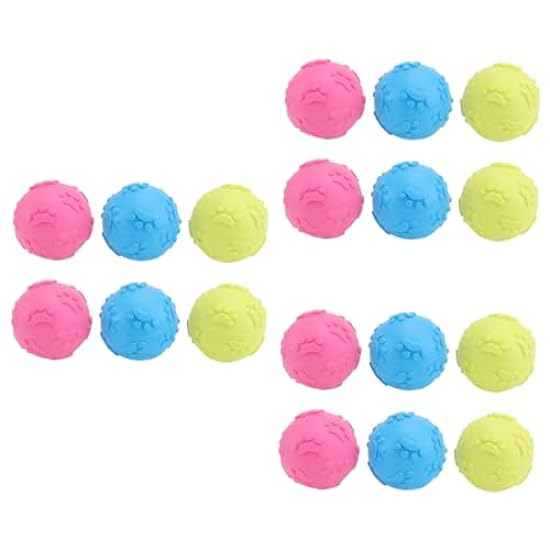 Beavorty 18 Pcs Interactive Dog Toys Squeaky Dog Toy Squeakless Dog Toys Dog Toy Packs Dog Toy Bundles TPR Dog Toys Teeth Cleaning Toys for Dogs Puppy Rubber Ball Lamb Puzzle Small Suit