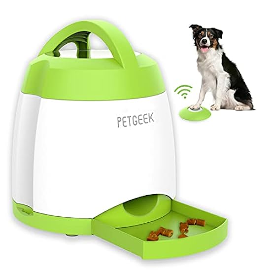 PETGEEK Treat Dispenser Dog Toys, Automatic Pet Feeder 