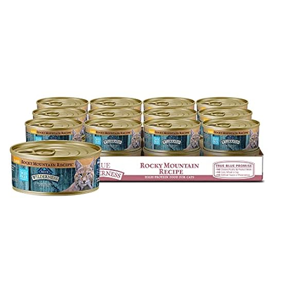 Blue Buffalo Wilderness Rocky Mountain Recipe High Protein, Natural Adult Flaked Wet Cat Food, Trout Feast in Tasty Gravy 5.5-oz cans (Pack of 24)
