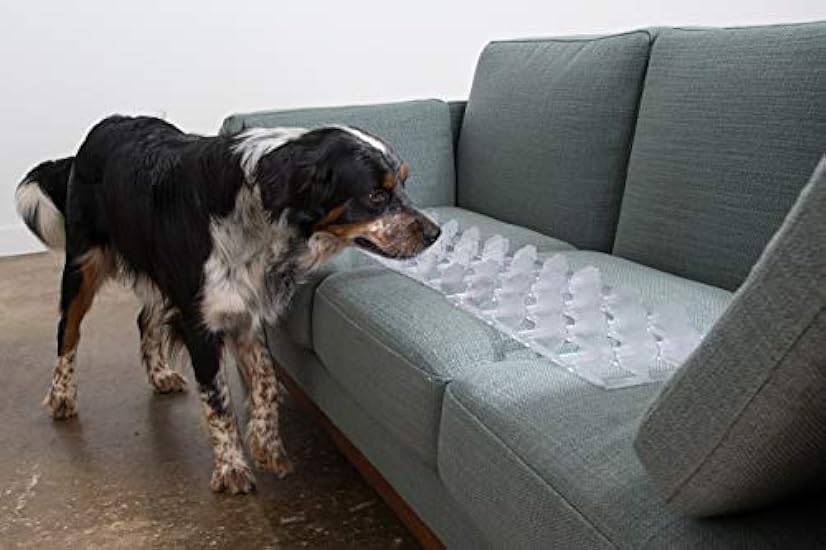Couch Guard & Furniture Protector - Keep Dogs & Pets Safely Off Furniture (Pack of 4 /Clear) Made in USA!