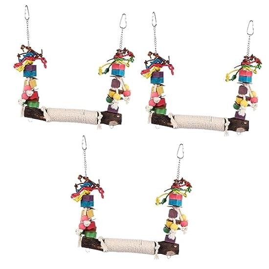 Balacoo 3pcs Parrot Chewing Toy Pets Toys Rope Bird Swi