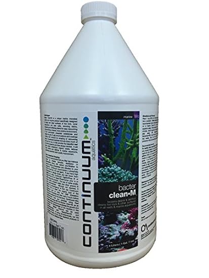 Continuum Aquatics BacterClean-M - Cleaning Microbial Culture for Reef and Marine Aquariums, 4 L (QBCM4L)