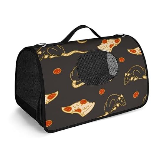 Pizza and Rats Soft-Sided Kennel Fashion Pet Carrier Ca