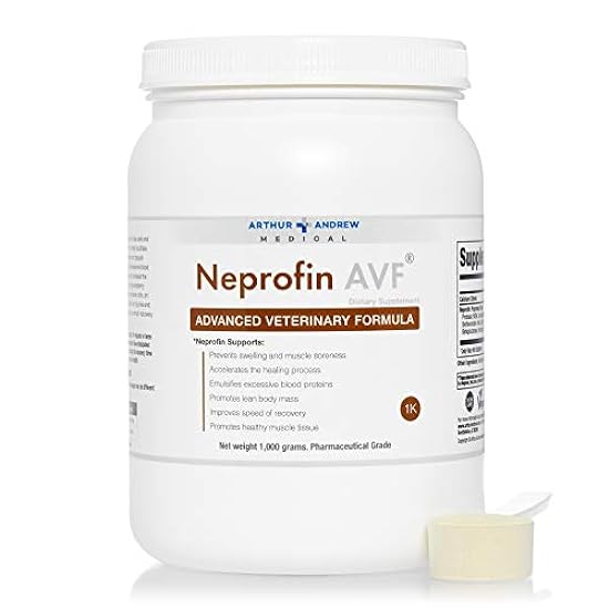 Arthur Andrew Medical, Neprofin AVF, Advanced Veterinary Formula, Large Animal Support for Speedy Recovery and Pain-Free Movement, Vegan, Non-GMO, 1kg Tub