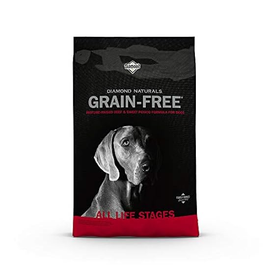 Diamond Naturals Grain Free Real Meat Recipe Premium Dry Dog Food With Real Pasture Raised Beef 5Lb