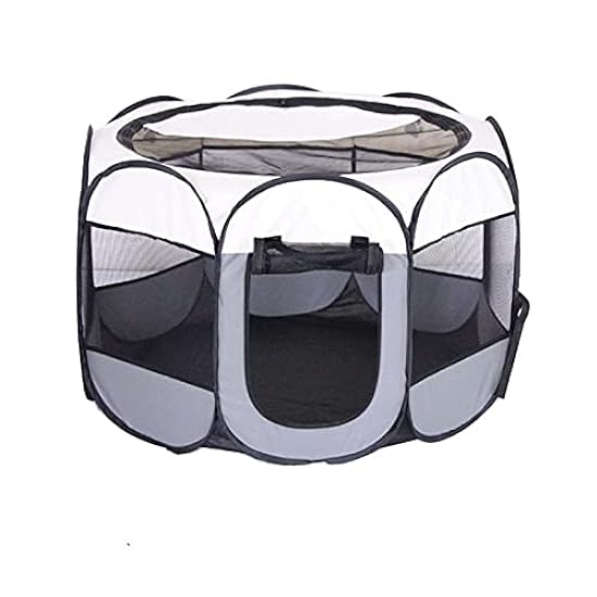 Dog Tent Claw Print Portable Foldable Pet Tent House Fence Indoor Outdoor Game Safe Guard Playpen Small Medium Animal Cage for Cat Dog (Color : 1)