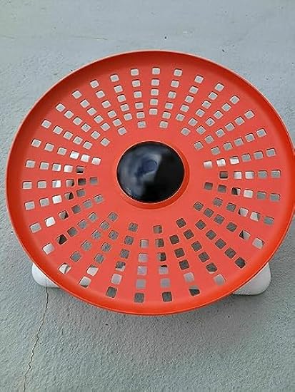 Orange Freedom Disk, No. 1 Recommended Wheel for Sugar Gliders by Owners and Breeders, Sugar Glider Wheel, freerunner Disk, free runner, freerunner (3 inch Floor Stand) (cage Mount)