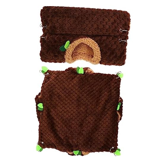 FOMIYES 3 Sets Hamster Hammock Small Pet Cage Hammock Squirrel Toys Guinea Pig Bed Chinchilla Swing Bed Toys for Kittens Pet Hammock Guinea Pig Hiding Place Soft Toy Hanging Nap Bag Plush