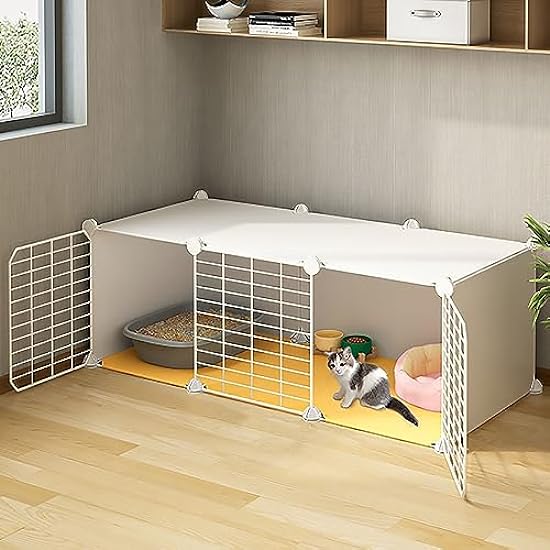 Cat Cages, with Cat Litter Box, Small Apartment Indoor 