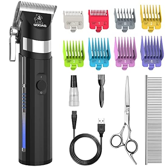 Gooad Dog Clippers for Grooming for Thick Coat/High Power 7000RPM Dog Hair Trimmer Rechargeable Dog Shaver/Low Noise Dog Grooming Kit for Dogs and Cats/Pet Supplies