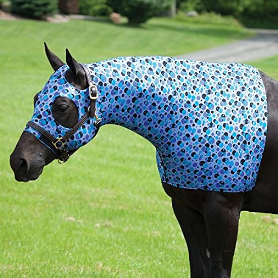 Sleazy Sleepwear for Horses Medium Bubbles Print Zipper Stretch Hood
