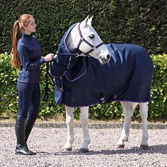 Hy Signature Horse Turnout Rug (4´) (Navy/Red/Blue)
