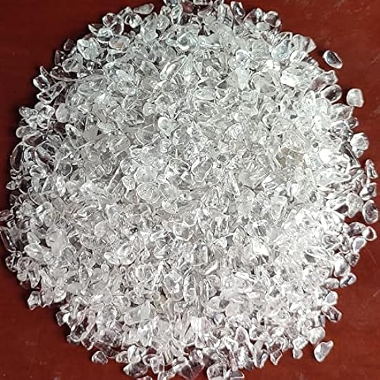 SCLOBO 100g/Pack Lot Natural White Clear Quartz Crystal Stone Chip Gravel Home Room Decoration DIY Aquarium Crystal Specimen